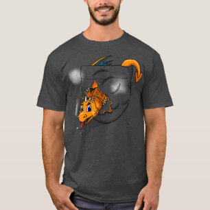 Camiseta Livro de Fantasia Bonita Dragão Monstro Design tam