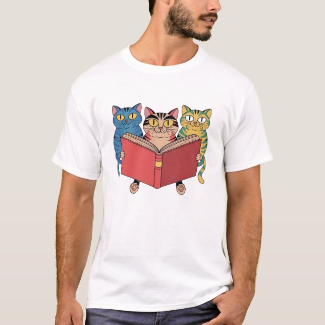 Camiseta Livro de gatos (Frente)
