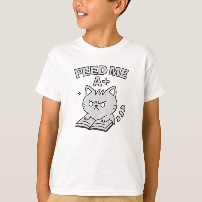 Camiseta Livro de Gatos Engraçado (Frente)