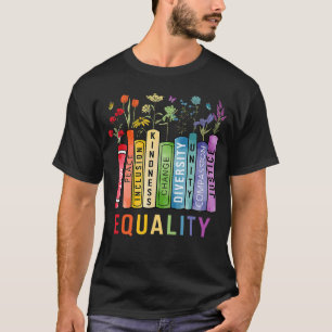 Camiseta Livro de Igualdade de Direitos Flor Igualdade Bond
