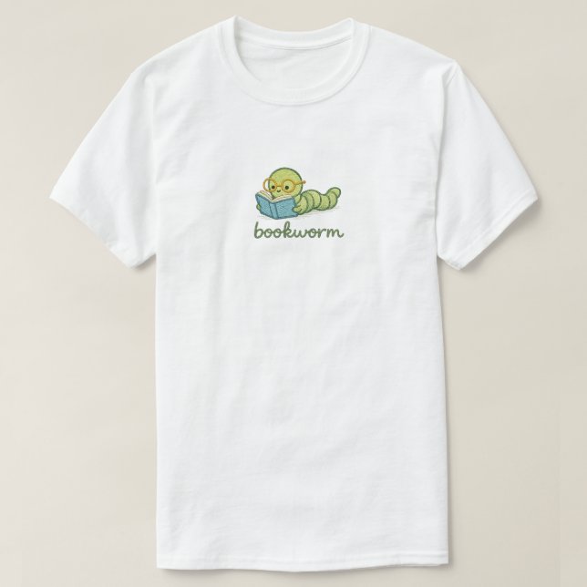 Camiseta Livro de Leitura da Lagarta Fofa (Frente do Design)