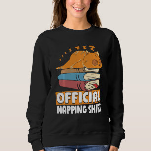 Camiseta Livro de Leitura de Biscoito Dormindo Gato