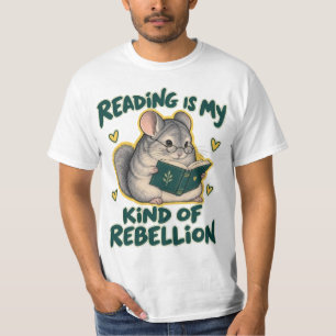 Camiseta Livro de Leitura de Chinchila
