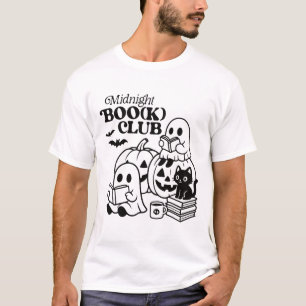 Camiseta Livro de Leitura de Fantasmas do Halloween Boo(k)