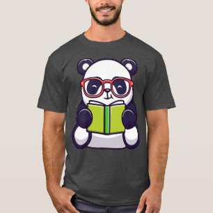 Camiseta Livro de Leitura de Panda Bonita