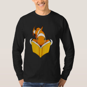 Camiseta Livro de Leitura de Peixes de Aquário