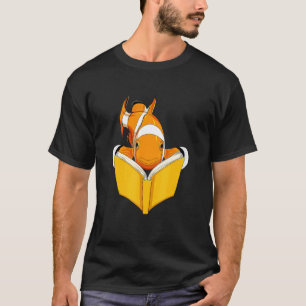 Camiseta Livro de Leitura de Peixes de Aquário