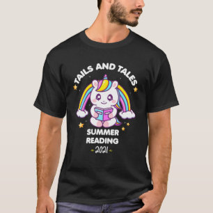 Camiseta Livro De Leitura Do Verão De 2021 Do Arco-Íris U