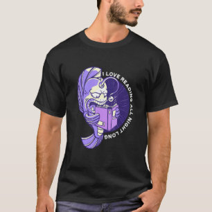 Camiseta Livro de Leitura Peixe Diabo Peixe Pescador Profun