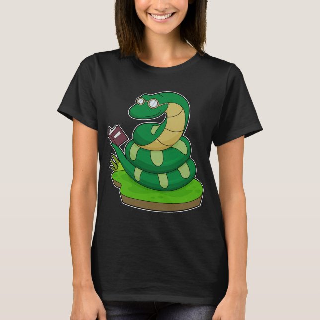 Camiseta Livro de Nerd cobra (Frente)