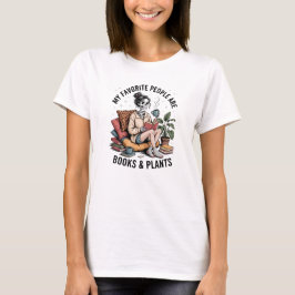 Camiseta Livro Divertido Amante de Plantas