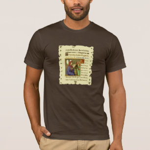 Camiseta Livro do manuscrito medieval das horas