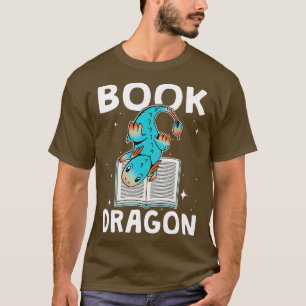 Camiseta Livro Dragão Fantasia Livro Sobre Presente, Bookwo
