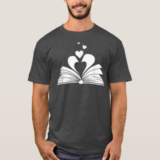 Camiseta Livro Engraçado Design Homens Mulheres Crianças Bo