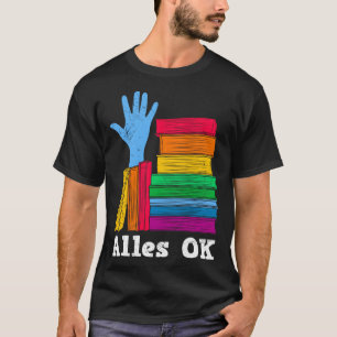 Camiseta Livro Estou bem com Livros e Leitura de Bookworms
