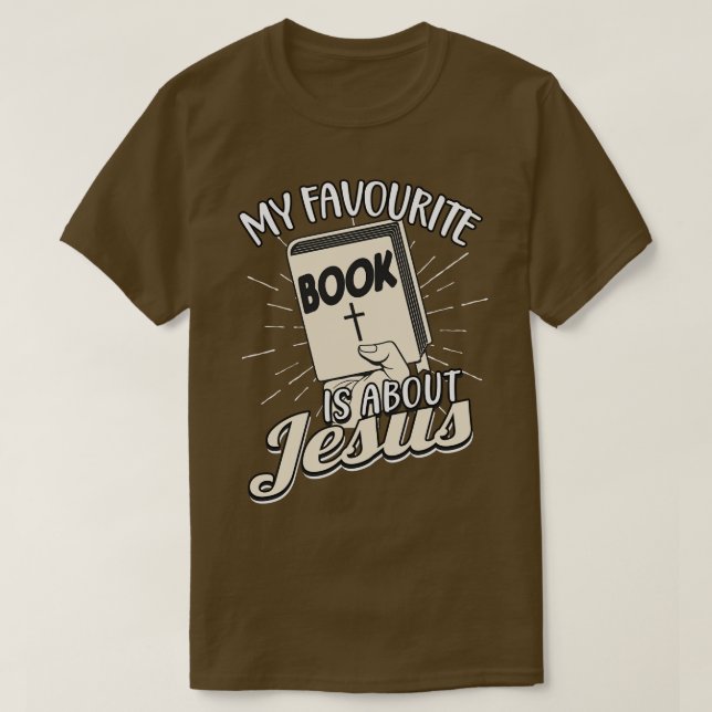 Camiseta Livro favorito da bíblia Jesus (Frente do Design)