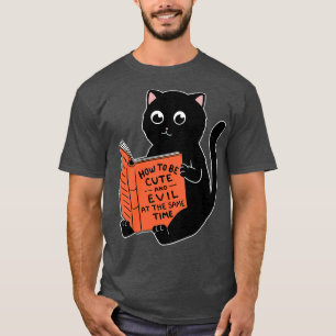 Camiseta Livro fofo e maligno do gato