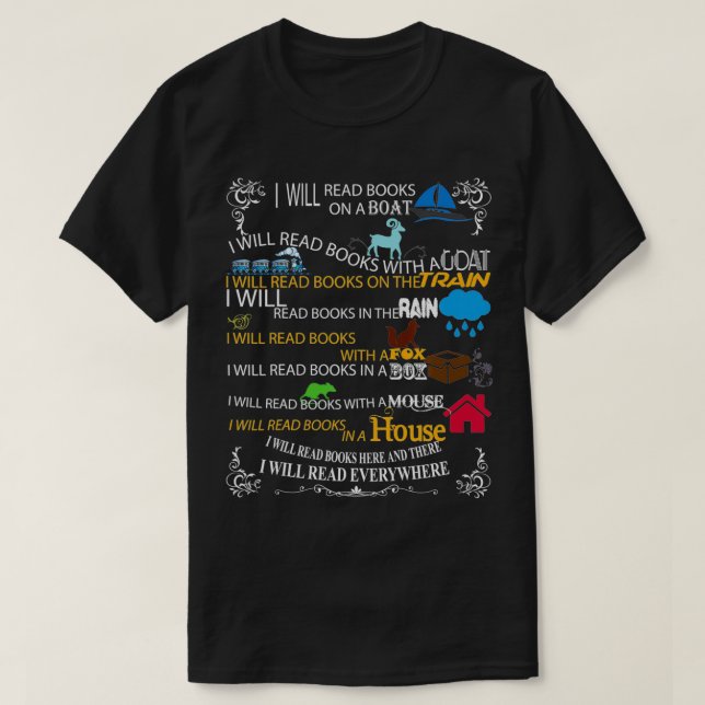 Camiseta Livro I Ler Livros Lendo Leitura (Frente do Design)
