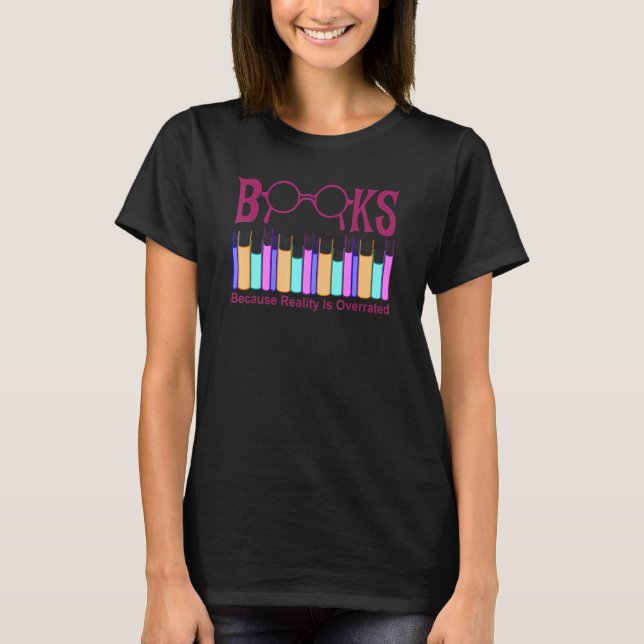 Camiseta Livro I Love Reading Biblioteca Novel Reader (Frente)