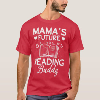 Camiseta Livro infantil sobre o futuro da mamãe lendo livro