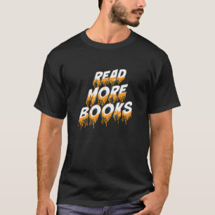 Camiseta Livro Leia Mais Livros Vestuário de Bibliotecári
