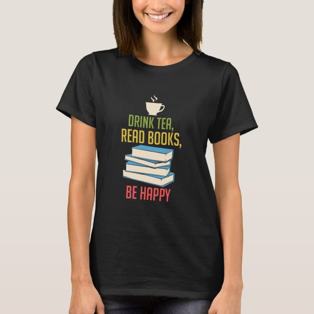 Camiseta Livro - Livros de Tea Felizes (Frente)