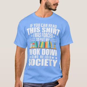 Camiseta Livro Lover Citação Cuspagem Cuspagem Lendo Humor 