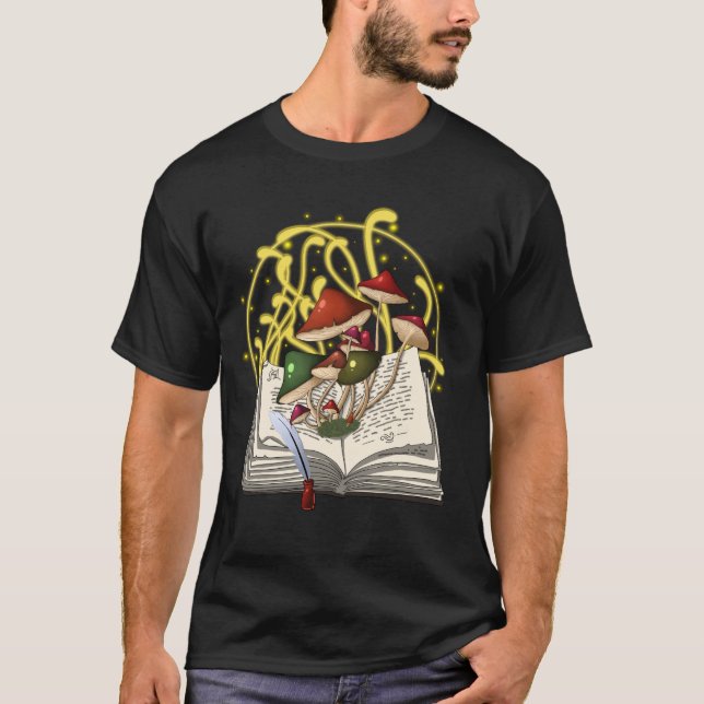 Camiseta Livro mágico Cogumelos (Frente)
