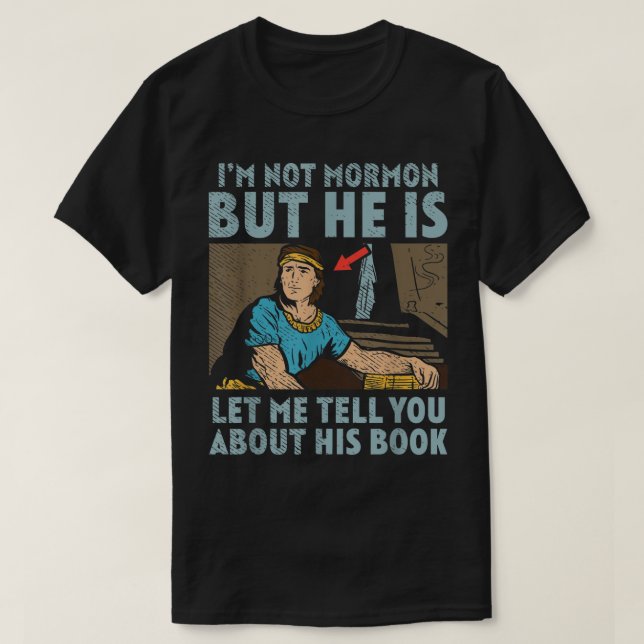 Camiseta Livro Mórmon Missionário da Igreja LDS Não Mórmon (Frente do Design)