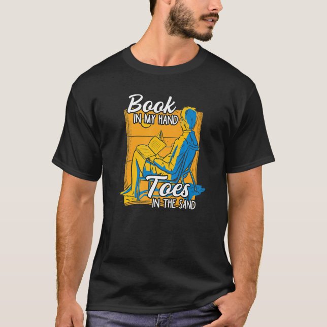 Camiseta Livro Na Minha Mão Dedos Na Leitura De Férias De A (Frente)