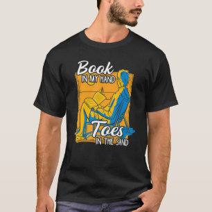 Camiseta Livro Na Minha Mão Dedos Na Leitura De Férias De A
