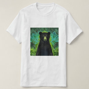 Camiseta Livro Negro Pequeno Urso Negro Divertido