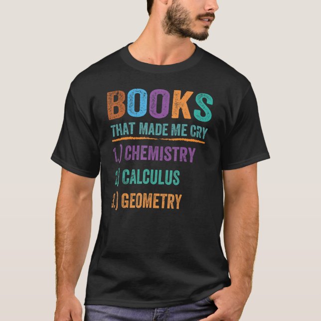 Camiseta Livro Que Me Fez Chorar - Professora Engraçada - M (Frente)