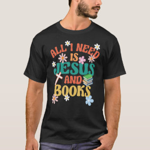 Camiseta Livro Religioso Tudo Que Preciso É De Jesus E Livr