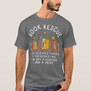 Camiseta Livro Resgate Engraçado Leitura Livro Sobre Livro 