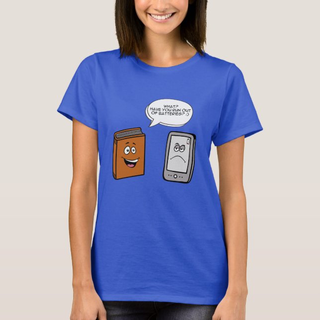 Camiseta Livro vs eBook (Frente)