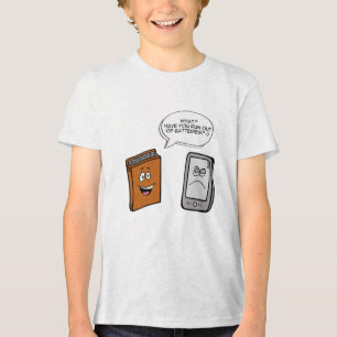 Camiseta Livro vs eBook