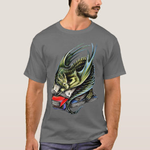 Camiseta Livro Wyrm, Verme Magical Dragon Book Leitura