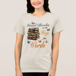 Camiseta Livros Abraços Palavras & Bibliotecárias leitoras