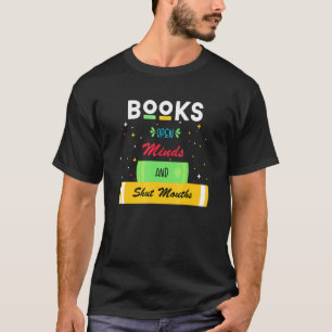 Camiseta Livros Abrir Mentes E Fechar Mente
