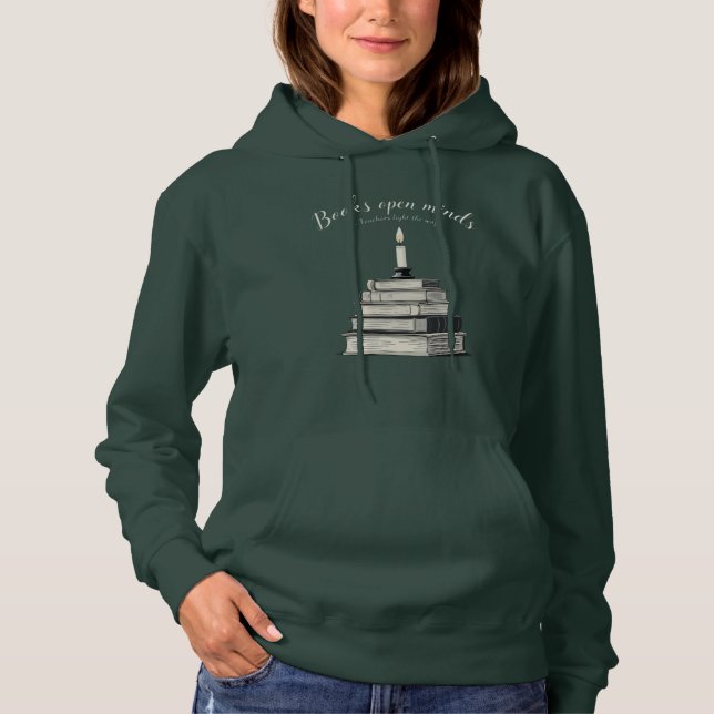 Camiseta Livros Abrir mentes - Professores acendem o caminh (Frente)