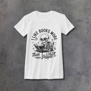 Camiseta Livros Acima das Pessoas Feminino Ajustado