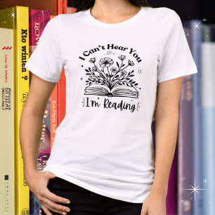 Camiseta Livros Amantes, não posso ouvi-los que estou lendo