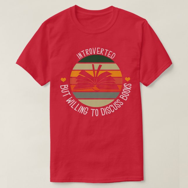 Camiseta Livros Apresentados, Discutirão Bibliotecário de L (Frente do Design)