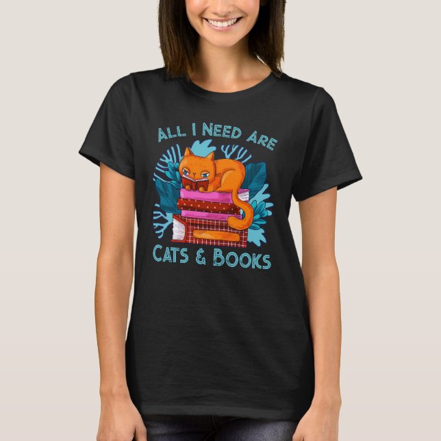 Camiseta Livros Aprovados para Gatos (Frente)