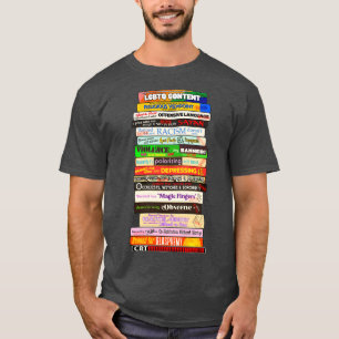 Camiseta Livros Banidos Motivos da Pilha são Desafiados