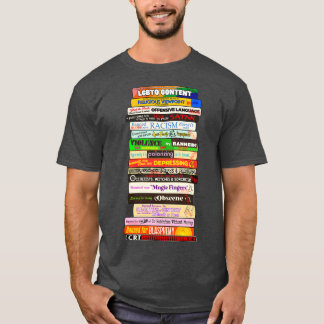 Camiseta Livros Banidos Motivos da Pilha são Desafiados