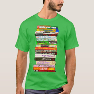 Camiseta Livros Banidos Motivos da Pilha são Desafiados
