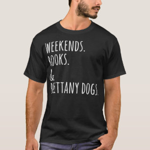 Camiseta Livros Brittany Spaniel Dog