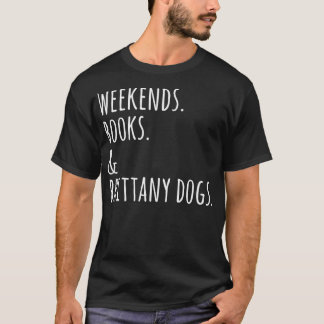 Camiseta Livros Brittany Spaniel Dog